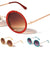 Round Glitter Rim Wholesale Bulk Sunglasses