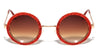 Round Glitter Rim Wholesale Bulk Sunglasses