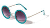 Round Glitter Rim Wholesale Bulk Sunglasses