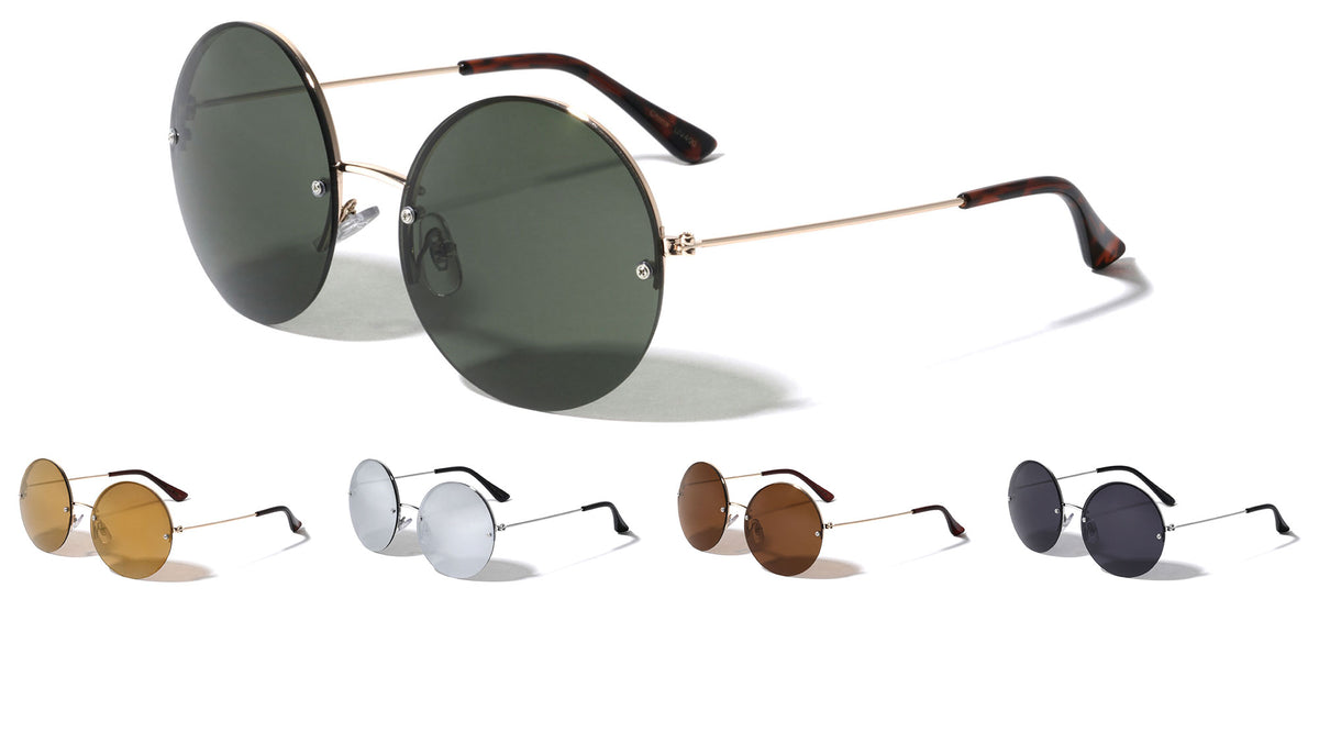 Rimless Round Wholesale Bulk Sunglasses