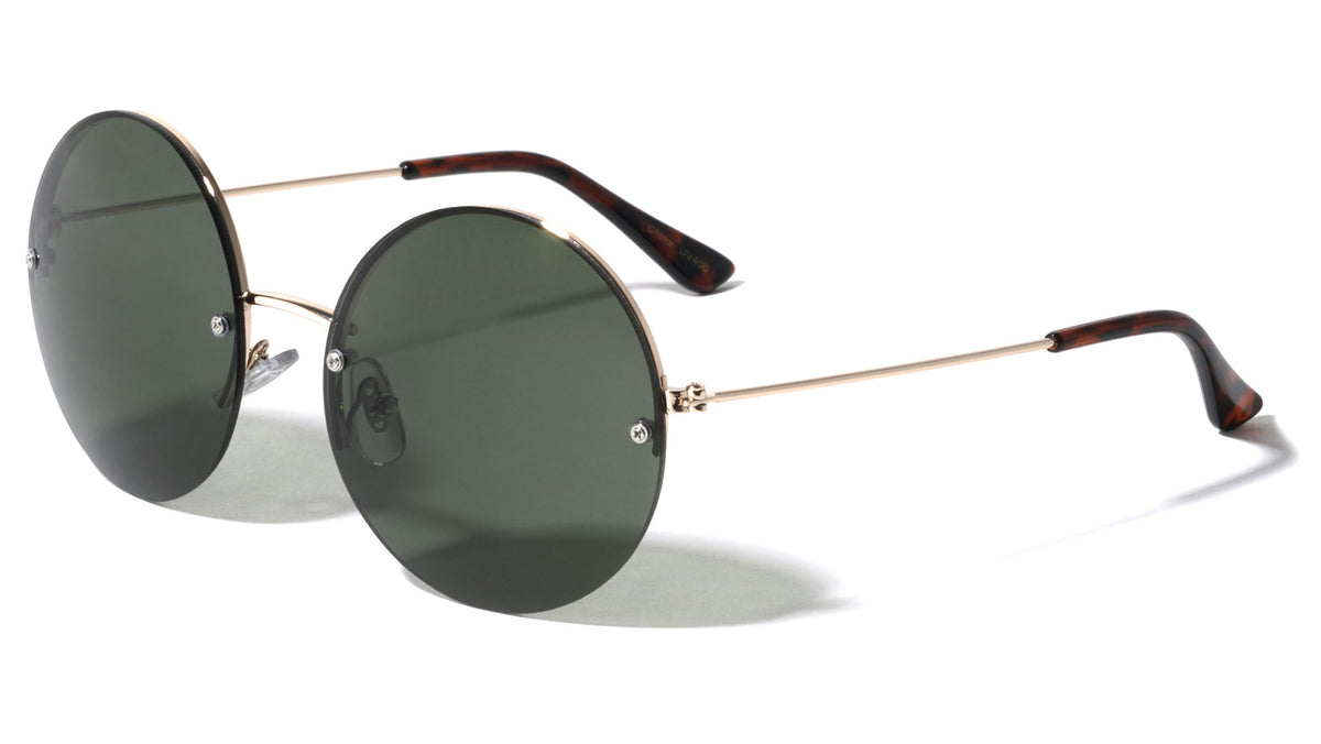 Rimless Round Wholesale Bulk Sunglasses