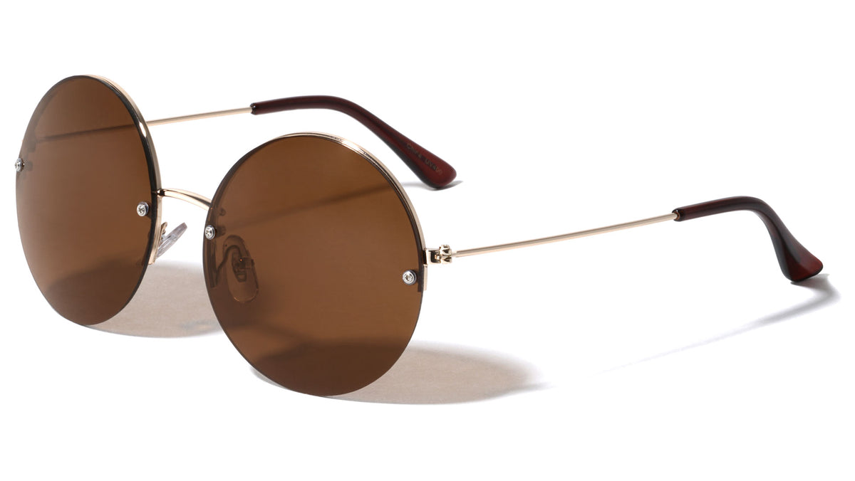 Rimless Round Wholesale Bulk Sunglasses