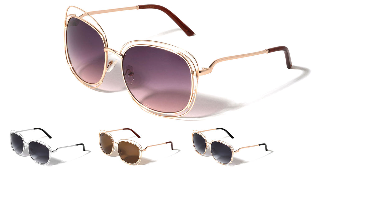 Accent Ring Super Dark Butterfly Wholesale Bulk Sunglasses