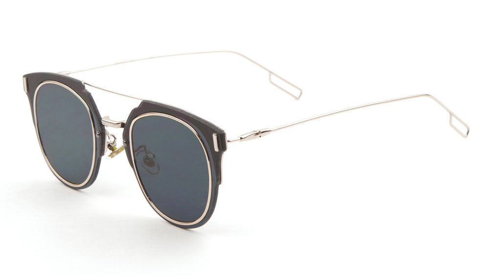 Retro Flat Lens Aviators Sunglasses Wholesale