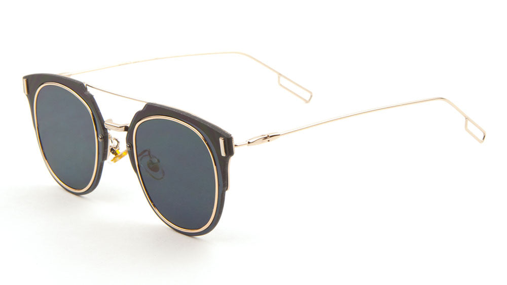 Retro Flat Lens Aviators Sunglasses Wholesale