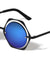 Round Hexagon Accent Color Mirror Wholesale Sunglasses