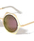 Round Hexagon Accent Color Mirror Wholesale Sunglasses