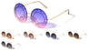 Rimless Round Oceanic Color Wholesale Sunglasses