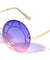 Rimless Round Oceanic Color Wholesale Sunglasses