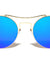 Rimless Round Flat Color Mirror Wholesale Bulk Sunglasses
