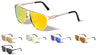 Flat Top Color Mirror Aviators Wholesale Bulk Sunglasses