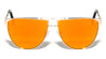 Flat Top Color Mirror Aviators Wholesale Bulk Sunglasses