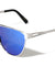 Flat Top Color Mirror Aviators Wholesale Bulk Sunglasses