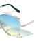 Accent Outline Oceanic Color Aviators Wholesale Sunglasses