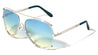 Accent Outline Oceanic Color Aviators Wholesale Sunglasses