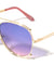 Accent Outline Oceanic Color Aviators Wholesale Sunglasses
