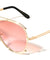 Accent Outline Oceanic Color Aviators Wholesale Sunglasses