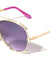 Accent Outline Oceanic Color Aviators Wholesale Sunglasses