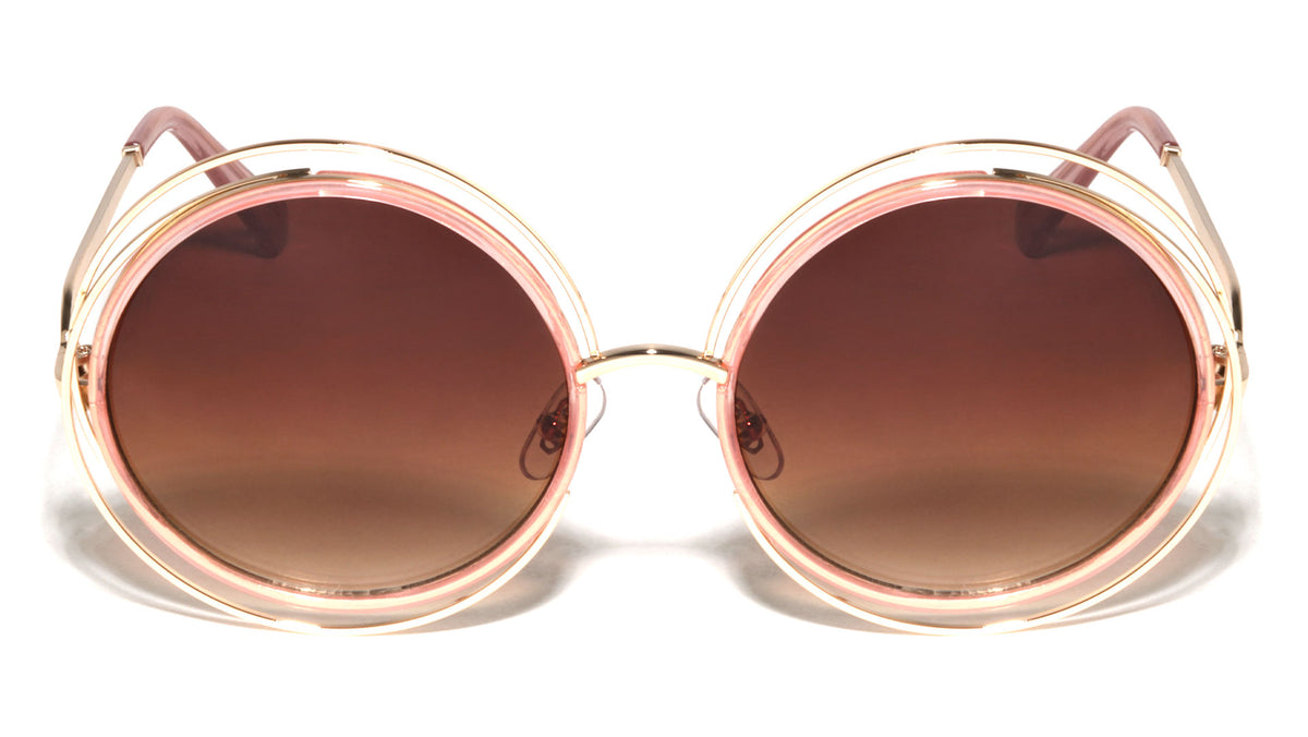 Oversized Accent Ring Round Wholesale Bulk Sunglasses