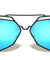 Angled Accent Color Mirror Aviators Wholesale Bulk Sunglasses