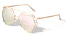 Angled Accent Color Mirror Aviators Wholesale Bulk Sunglasses
