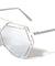 Angled Accent Color Mirror Aviators Wholesale Bulk Sunglasses