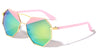 Octagon Color Mirror Fashion Wholesale Sunglasses