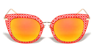 Cat Eye Metal Mesh Fashion Wholesale Sunglasses