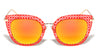 Cat Eye Metal Mesh Fashion Wholesale Sunglasses