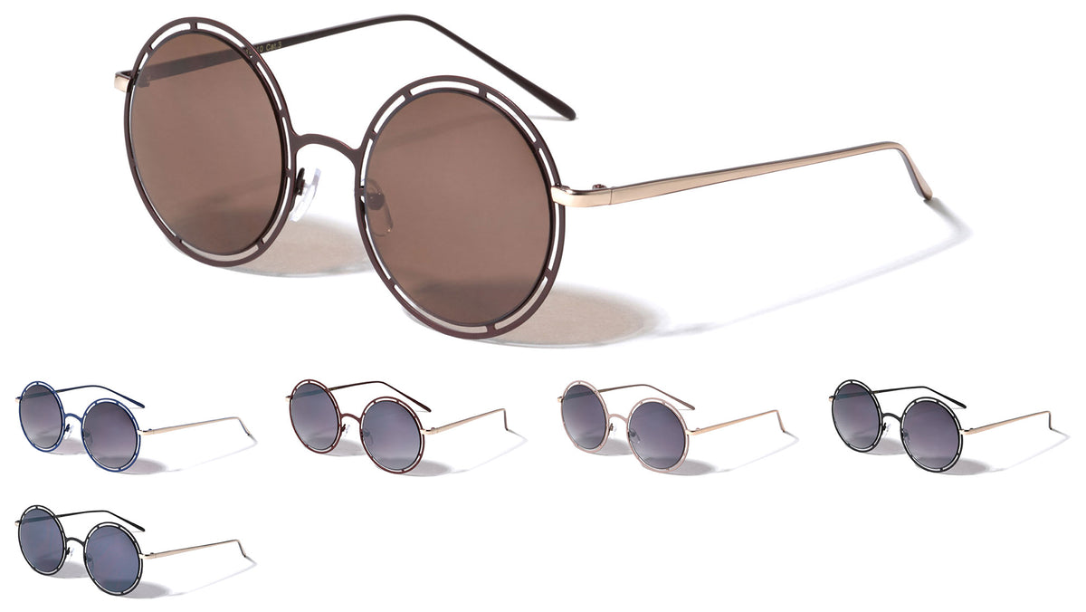 Cutout Frame Round Wholesale Bulk Sunglasses