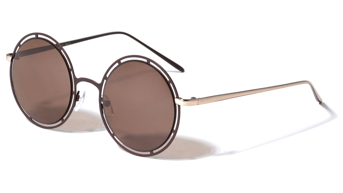 Cutout Frame Round Wholesale Bulk Sunglasses