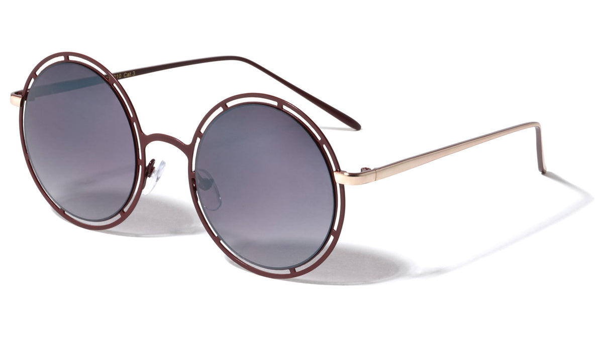 Cutout Frame Round Wholesale Bulk Sunglasses