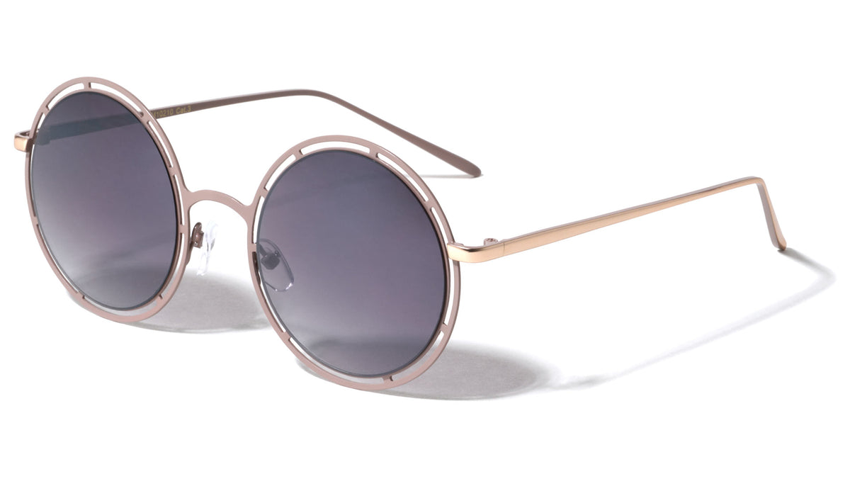 Cutout Frame Round Wholesale Bulk Sunglasses