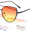Double Bar Oceanic Color Flat Lens Cat Eye Wholesale Sunglasses