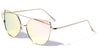 Rose Gold Lens Double Bar Cat Eye Flat Lens Wholesale Bulk Sunglasses