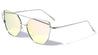 Rose Gold Lens Double Bar Cat Eye Flat Lens Wholesale Bulk Sunglasses