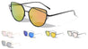 Double Bar Cat Eye Flat Lens Wholesale Bulk Sunglasses