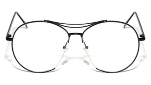 Rounded Aviators Clear Lens Wholesale Bulk Glasses