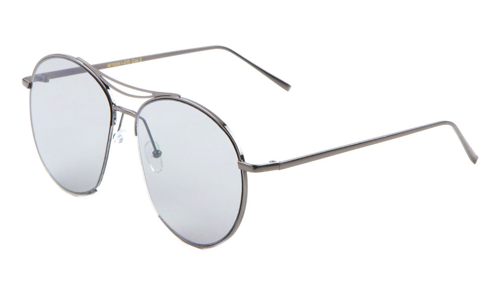 Round Aviators Color Lens Wholesale Bulk Sunglasses