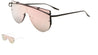 Rimless Flat Top Solid One Piece Rose Gold Lens Wholesale Sunglasses