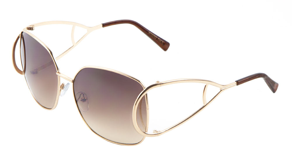 Extended Oval Temple Butterfly Wholesale Bulk Sunglasses