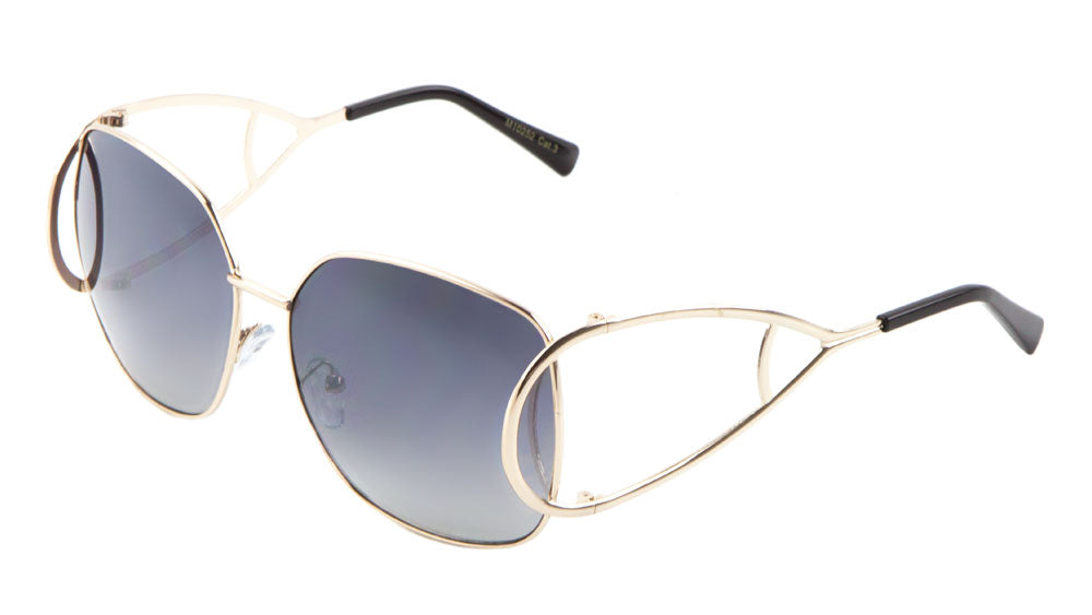 Extended Oval Temple Butterfly Wholesale Bulk Sunglasses