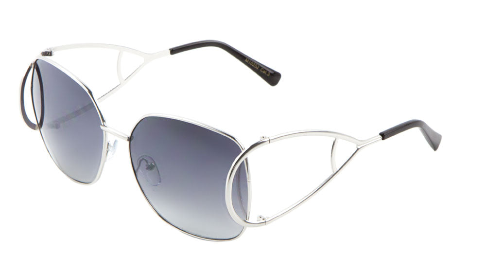 Extended Oval Temple Butterfly Wholesale Bulk Sunglasses