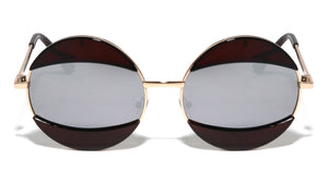 Round Brow & Lip Accent Fashion Wholesale Sunglasses