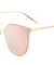 Cat Eye Flat Rose Gold Wholesale Bulk Sunglasses