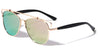 Retro Top Bar Color Mirror Wholesale Bulk Sunglasses