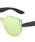 Solid One Piece Lens Cat Eye Wholesale Bulk Sunglasses