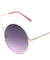 Round Oceanic Color Lens Front Metal Deco Wholesale Bulk Sunglasses