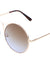 Round Oceanic Color Lens Front Metal Deco Wholesale Bulk Sunglasses