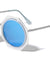 Round Octagon Flat Rim Color Mirror Wholesale Sunglasses